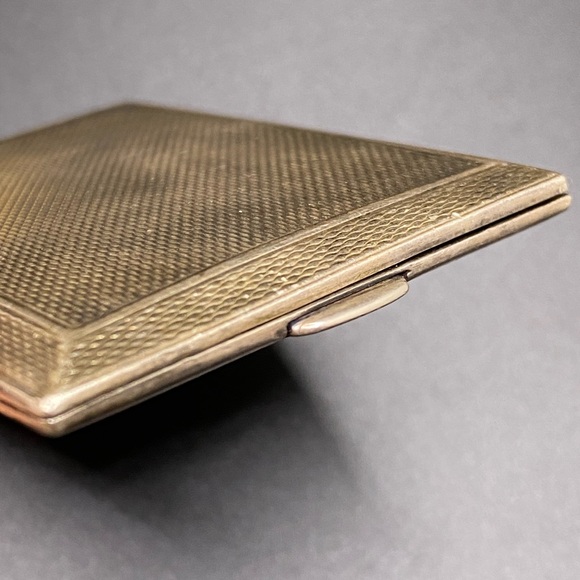 Antique Brass Pocket Photo Album Case Working Spring Hinge w/Leather Case - Picture 14 of 16